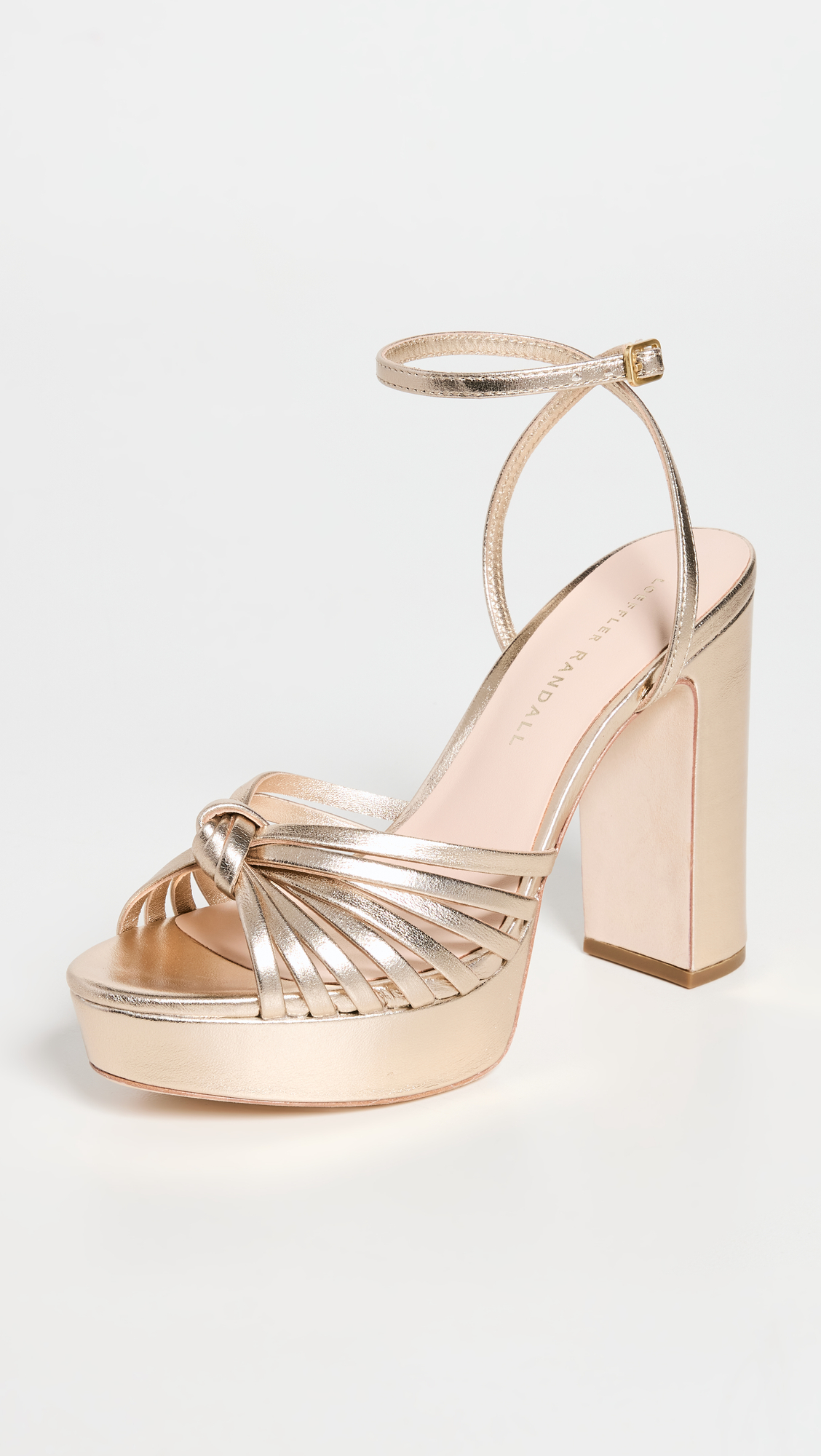 Rivka Leather Knot Platform Sandals