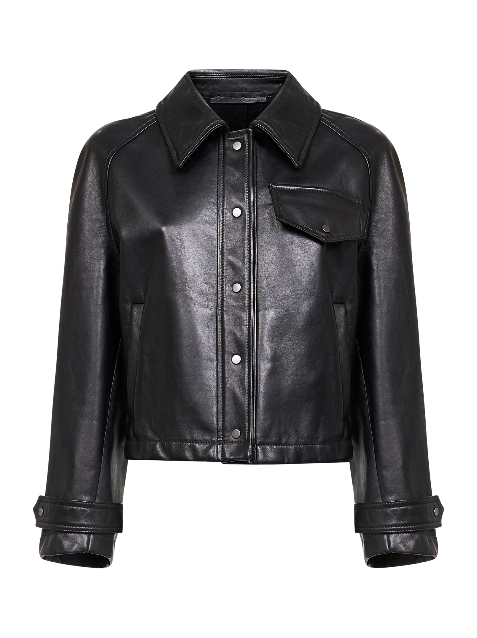 Plongè Nappa Leather Ovine Jacket — Black
