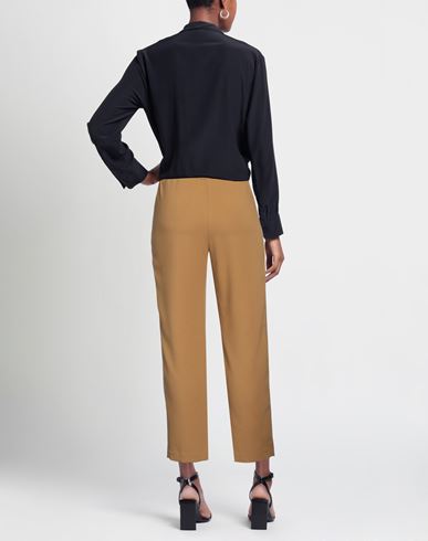 Woman Pants Mustard Size 6 Polyester, Viscose, Elastane