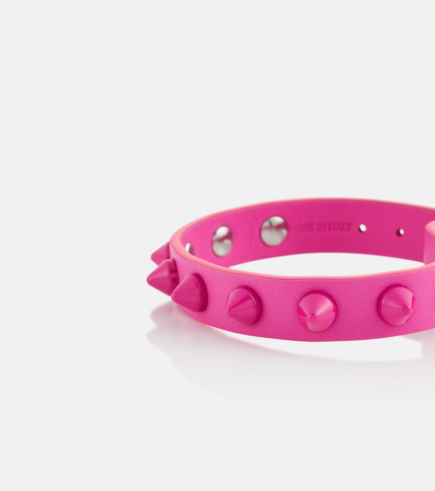 Loubilink embellished leather bracelet