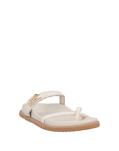 Woman Thong sandal Off white Size 7 Leather