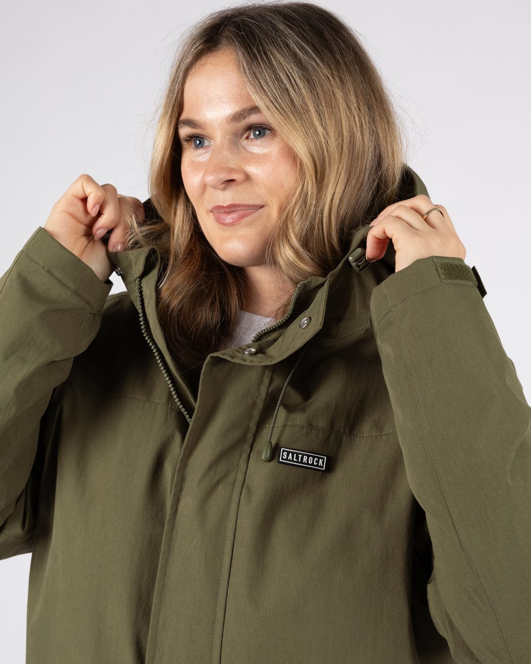 Saltrock Womens Water Resistant Coat - Dark Green