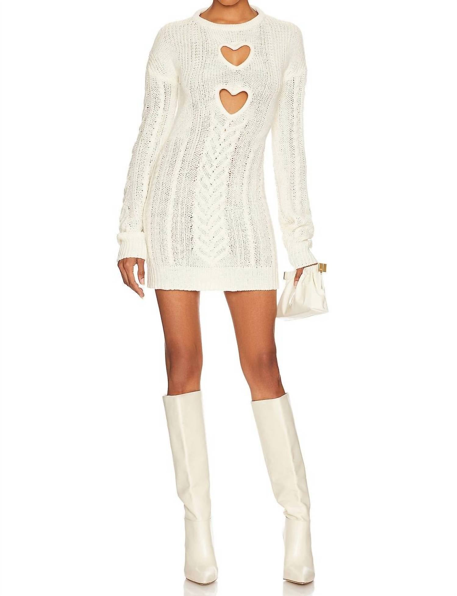 Vera Cut Out Dress In Cream