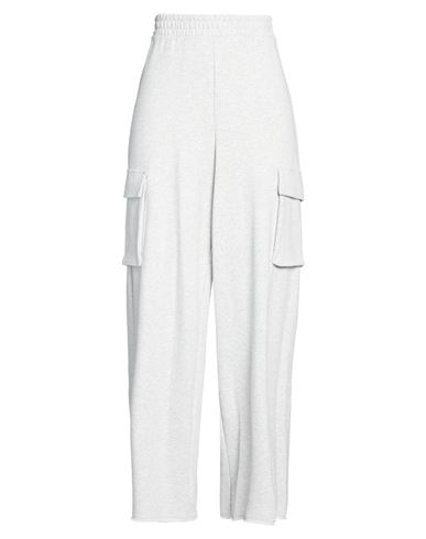 Woman Pants Light grey Size S Cotton