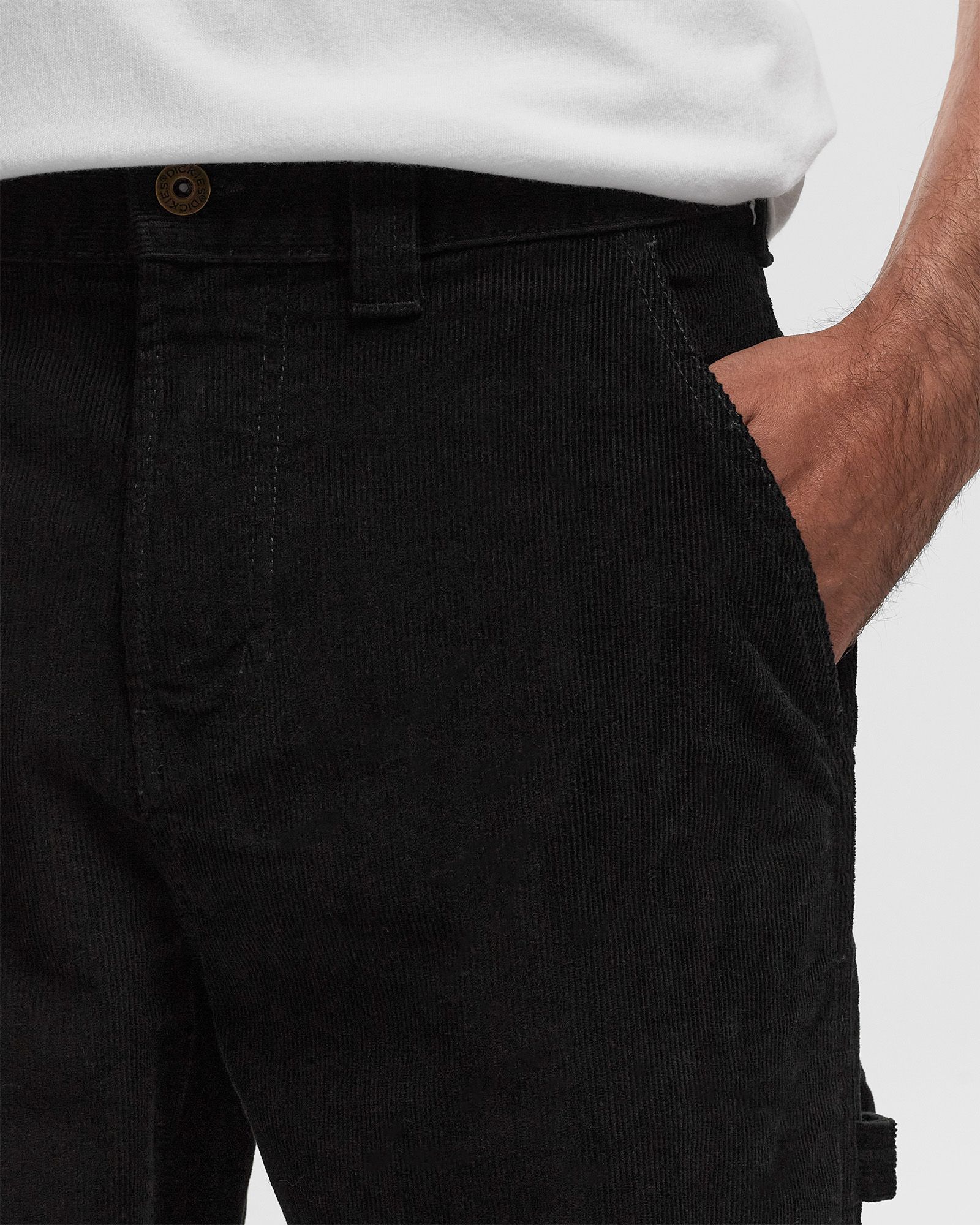 CORDUROY CARPENTER black male Casual Pants now available at BSTN
