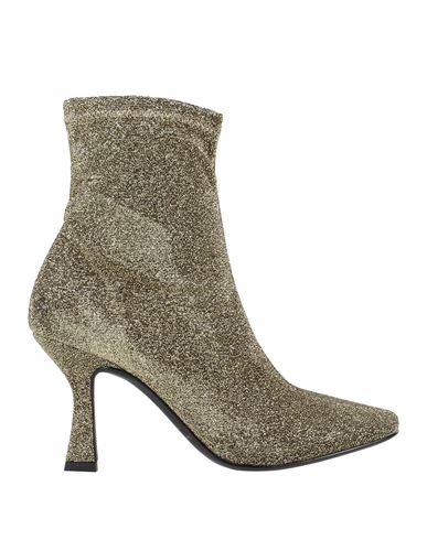 Nila & Nila Woman Ankle boots Gold Size 7 Textile fibers