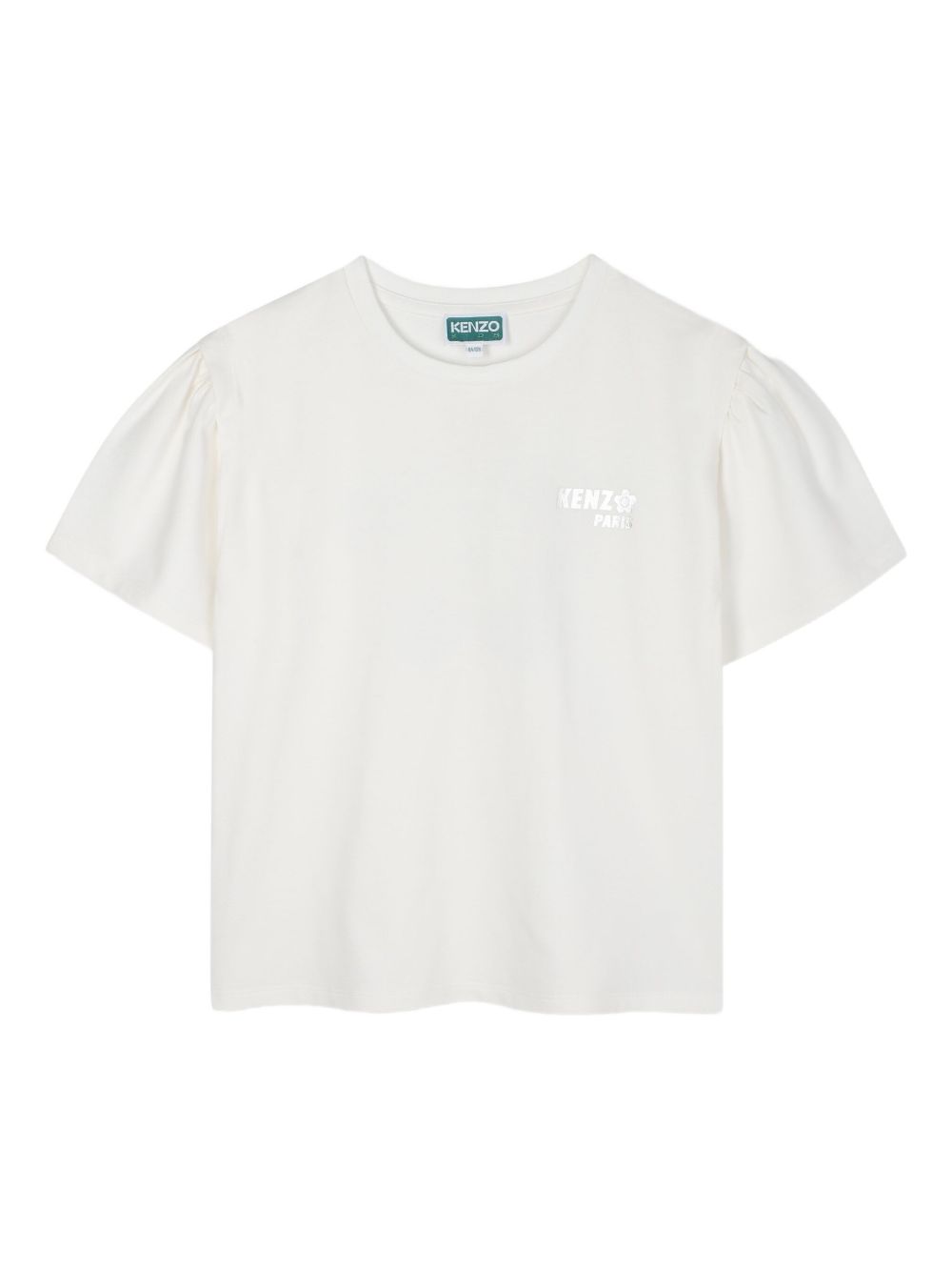 Puff-sleeve T-shirt - White
