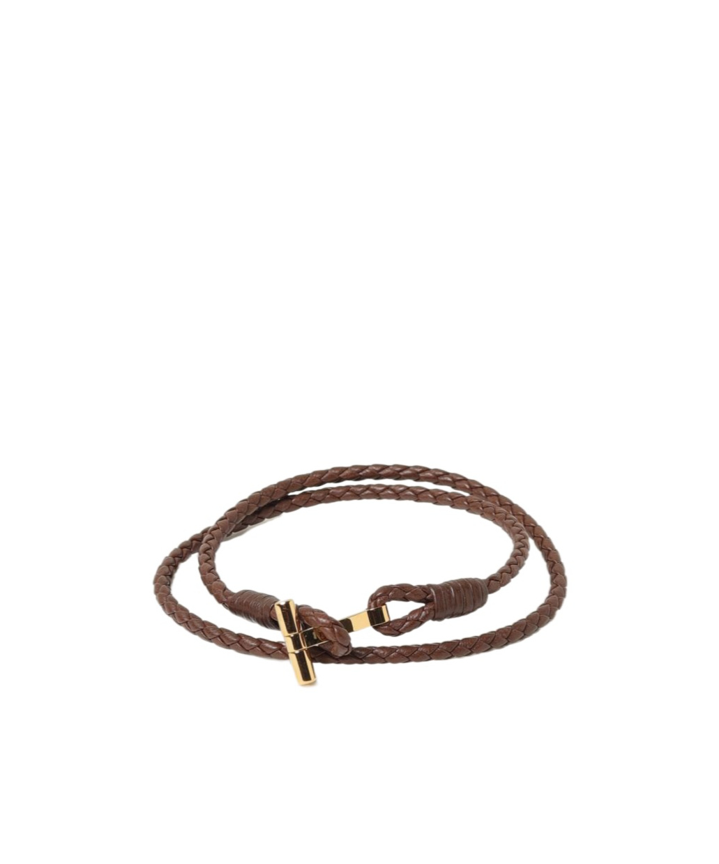 T-plaque leather bracelet