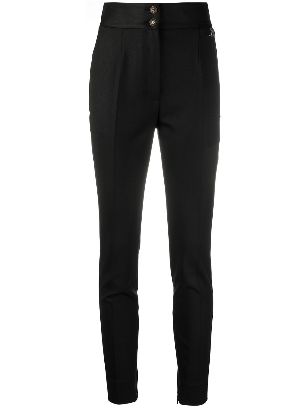 Logo plaque skinny trousers - Neutrals