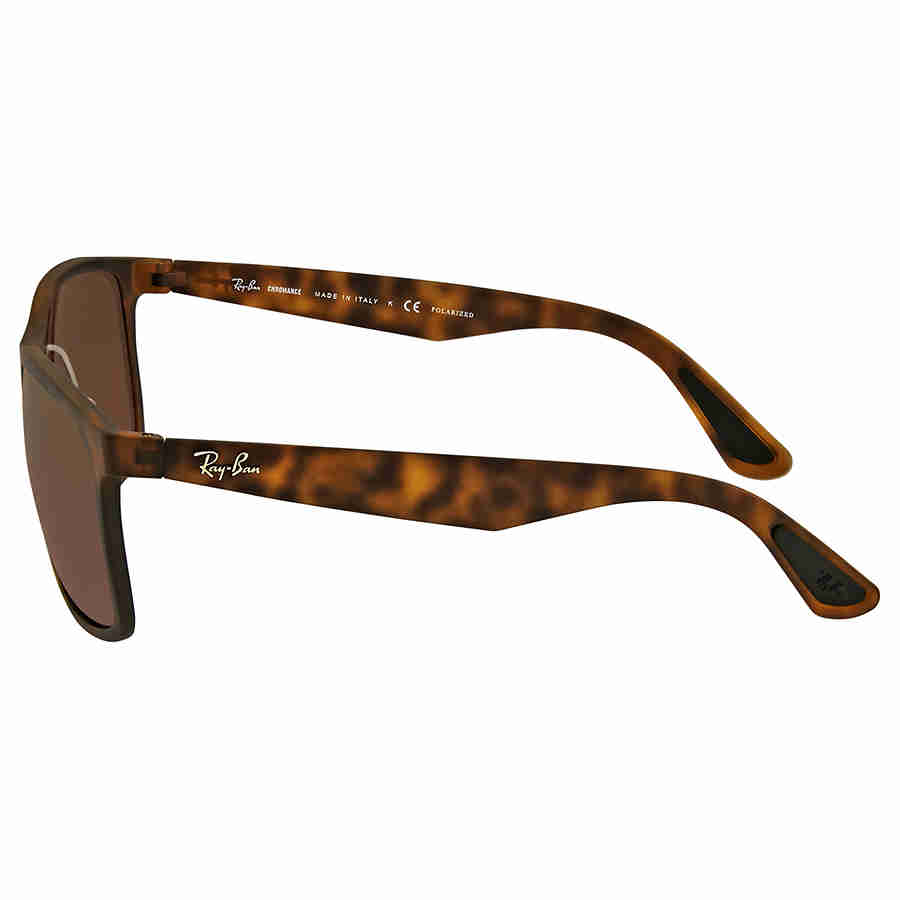 Polarized Purple Mirror Chromance Square Unisex Sunglasses RB4264 894/6B 58