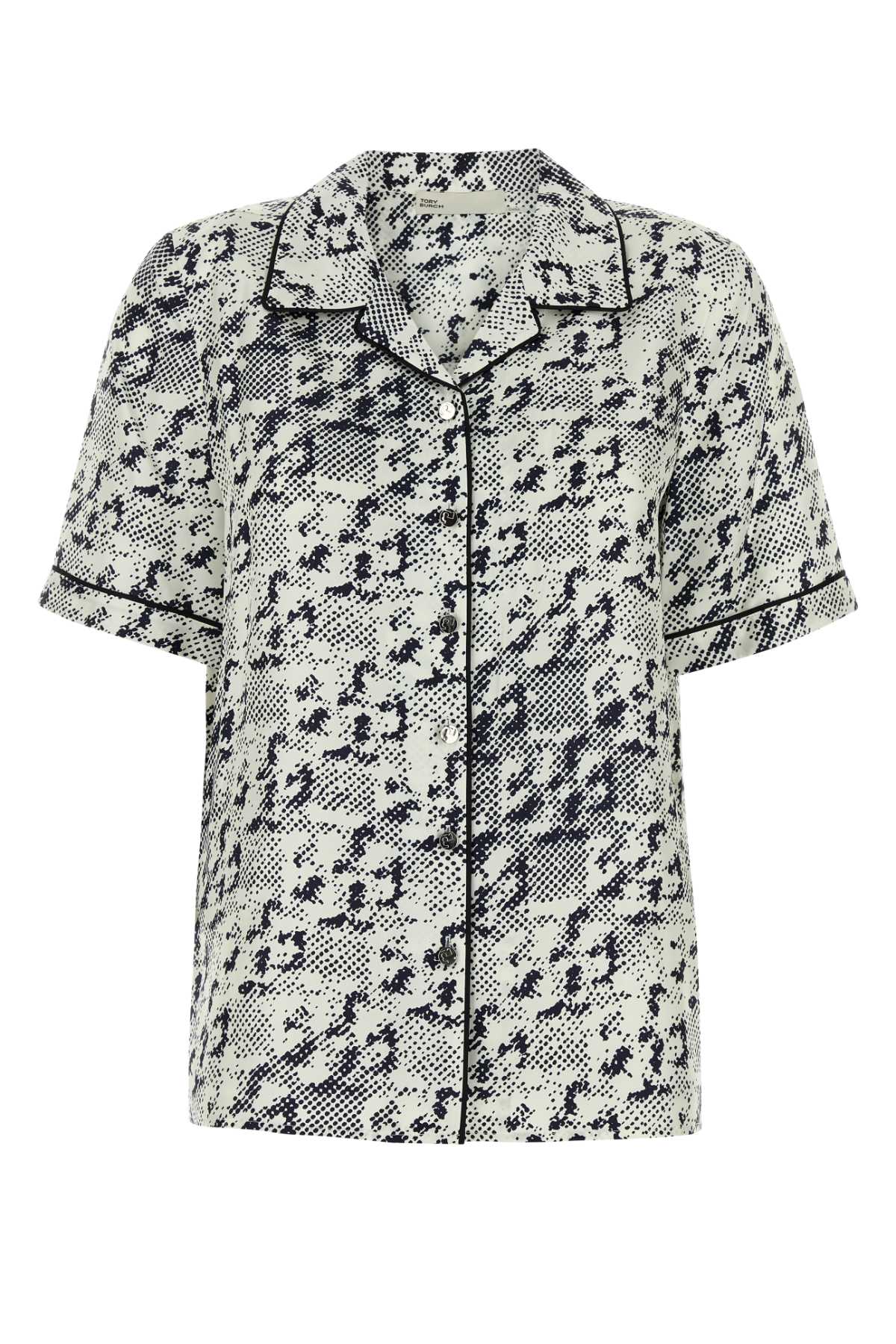 Printed Silk Shirt — Ivory