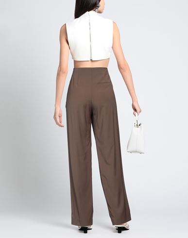 Low Classic Woman Pants Khaki Size M Wool, Polyester, Polyurethane