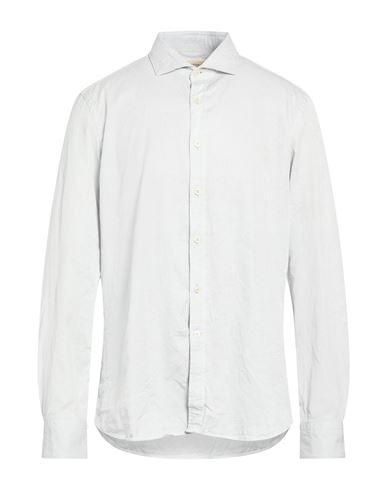 Man Shirt Light grey Size 16 Cotton, Lyocell
