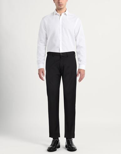Man Pants Black Size 40 Polyester, Viscose, Elastane