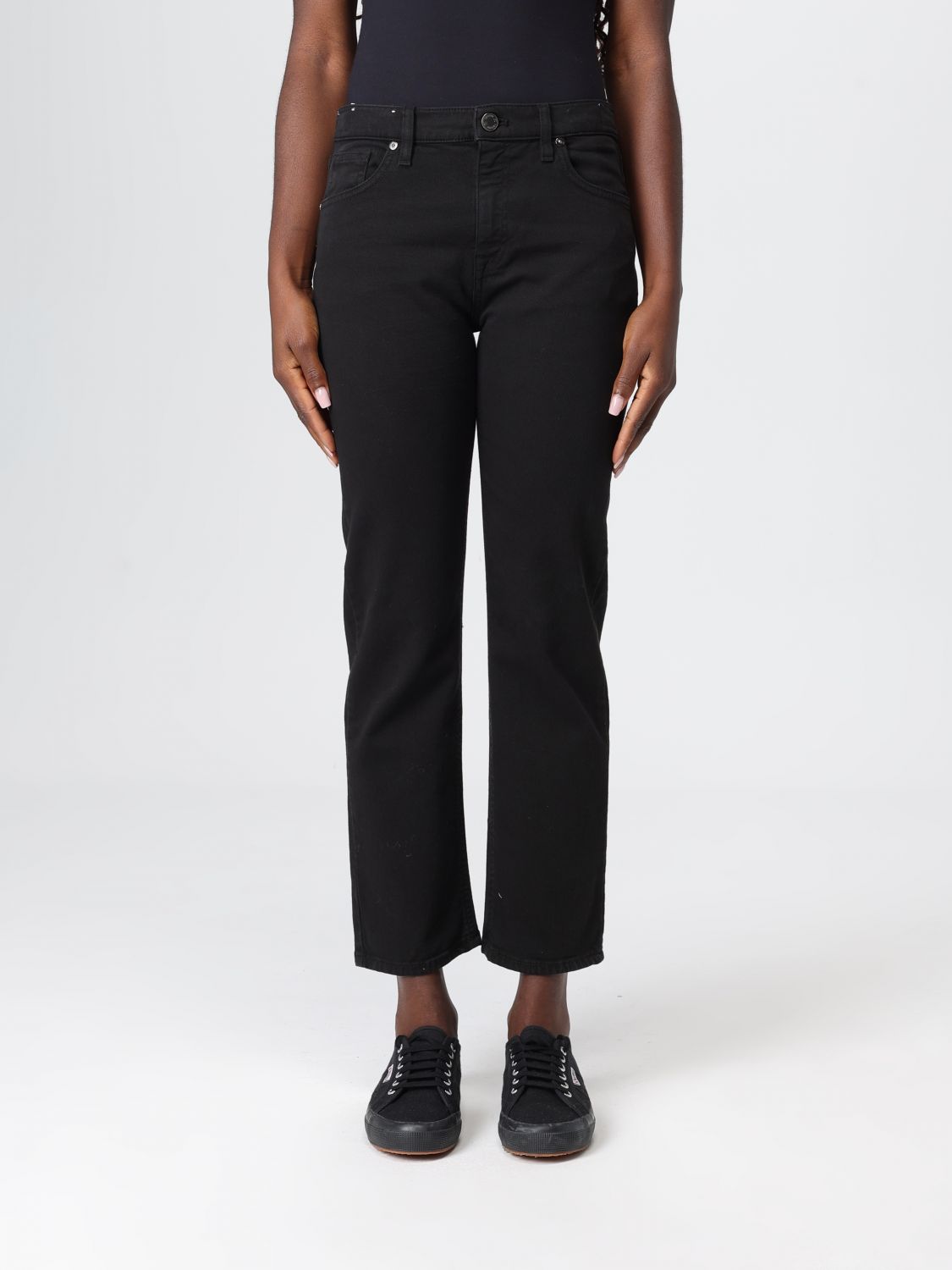 Jeans Woman color Black