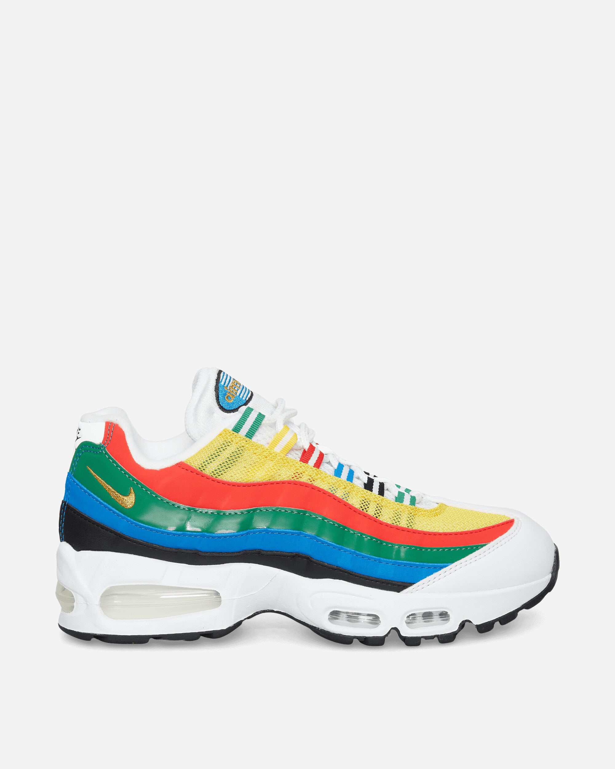 Sneakers Nike Air Max 95 Big Bubble Prm White/ Metallic Gold-Chile Red-Photo Blue