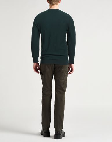 Roberto Collina Man Sweater Dark green Size 38 Merino Wool