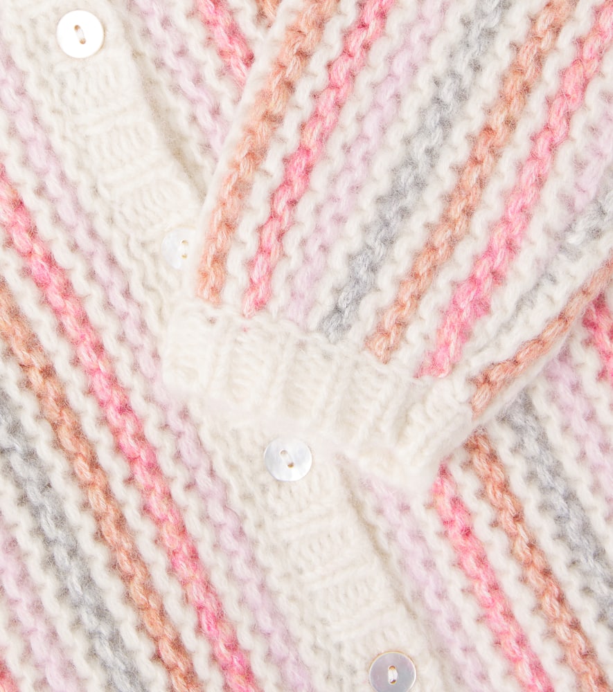 Konges Sløjd Kiri striped wool and cotton cardigan