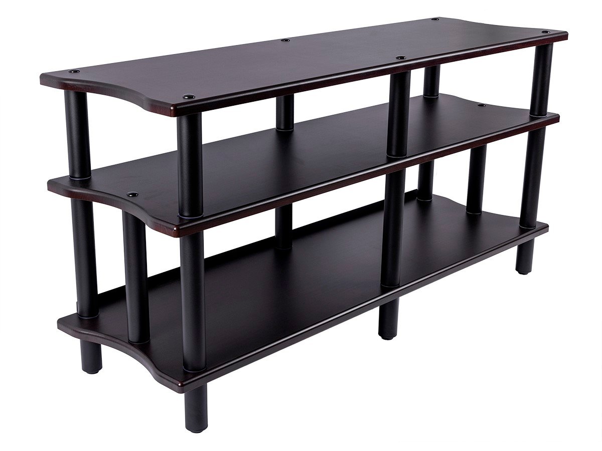 Monolith by Heavy Duty Double-Wide XL 3-Tier AV Stand, 60" Wide, Espresso