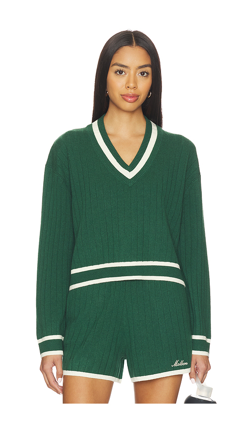 Malbon Willow Sweater in Dark Green. XS. Also in