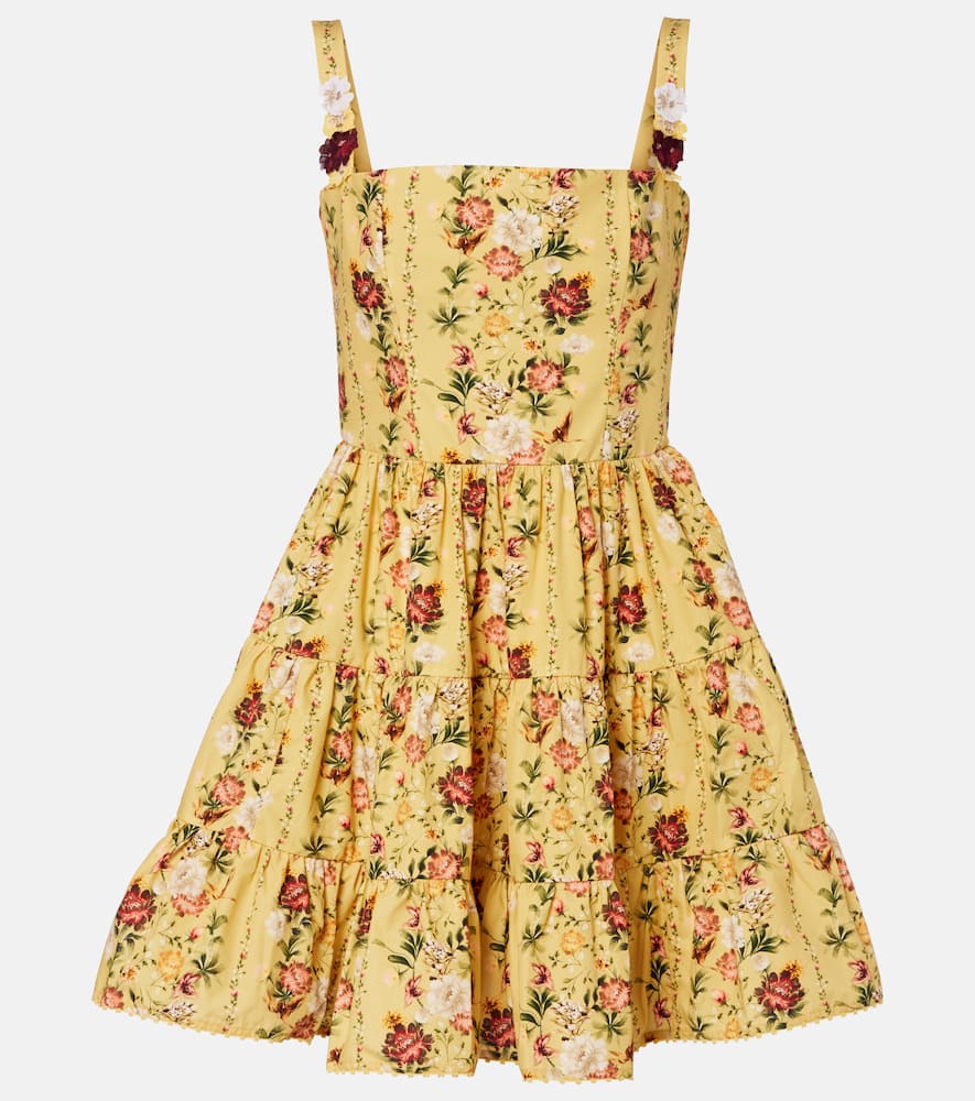 Lima floral cotton minidress