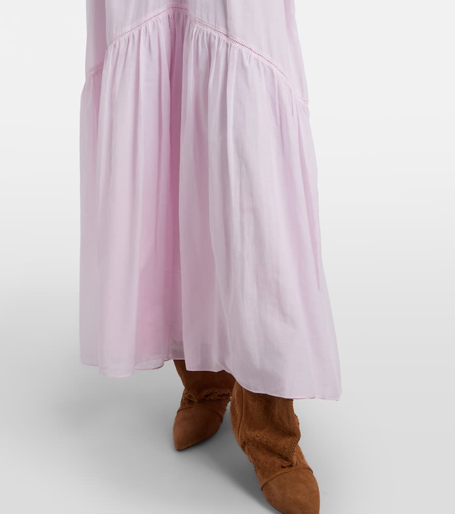 Vasma ruffled cotton-blend maxi dress