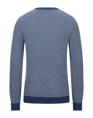 Brooksfield Man Sweater Blue Size 46 Cotton, Polyamide