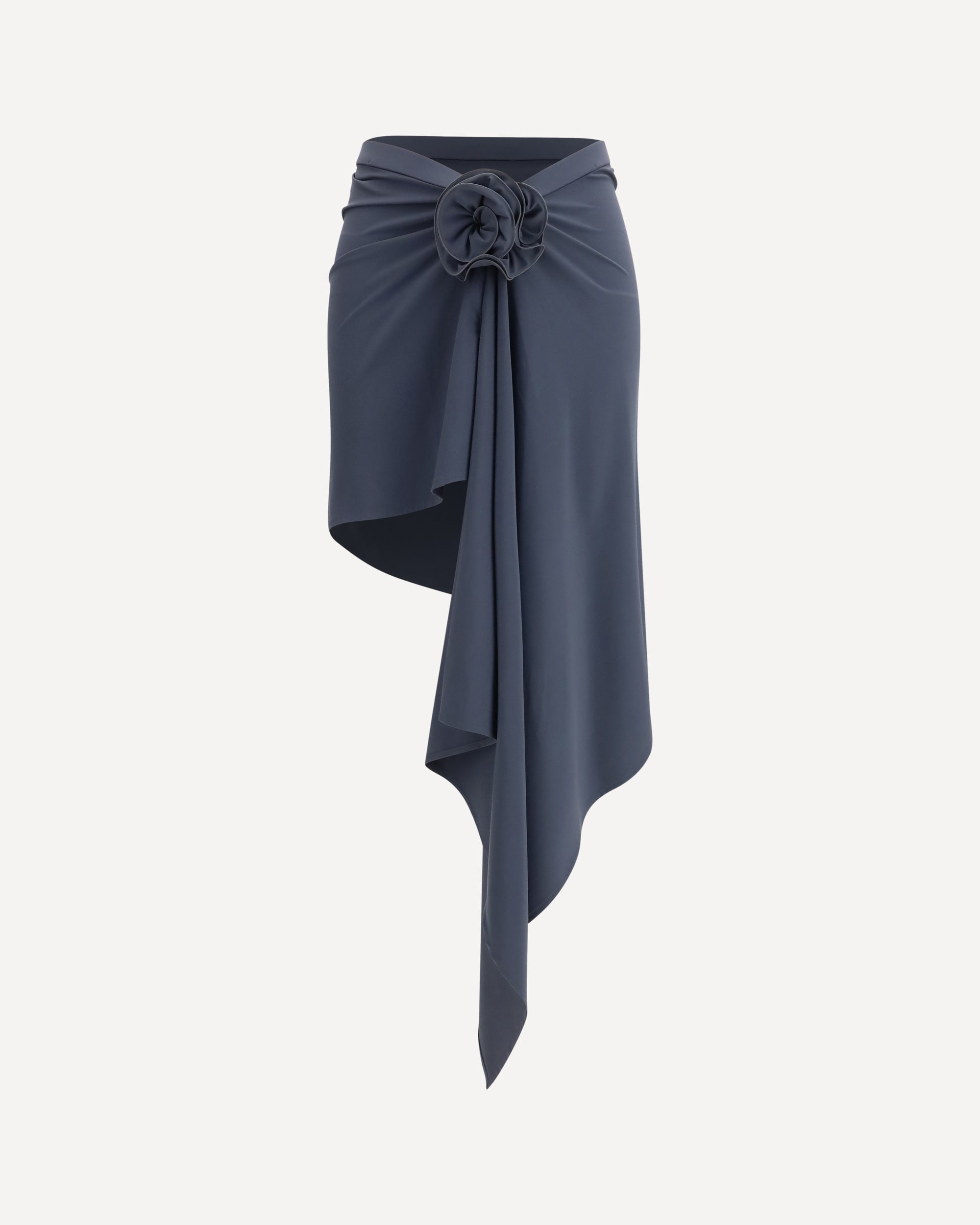 Asymmetrical draped swim Skirt Female 36