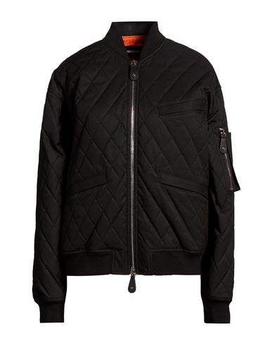 Woman Puffer Black Size 4 Polyester