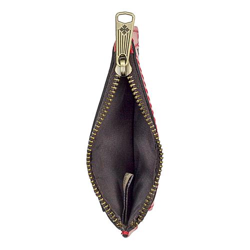 Viera Leather Card Case Lanyard