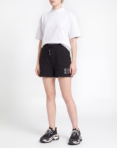 Woman Shorts & Bermuda Shorts Black Size L Cotton