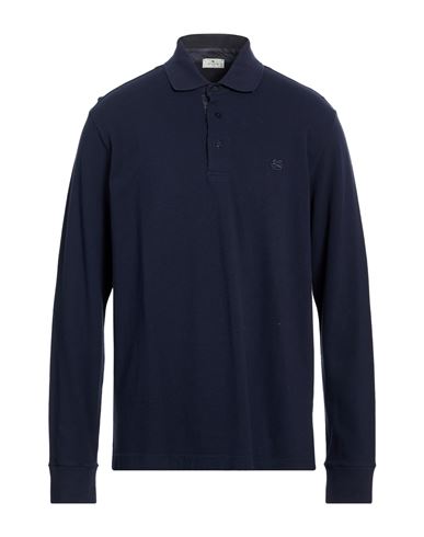 Man Polo shirt Navy Size M Cotton