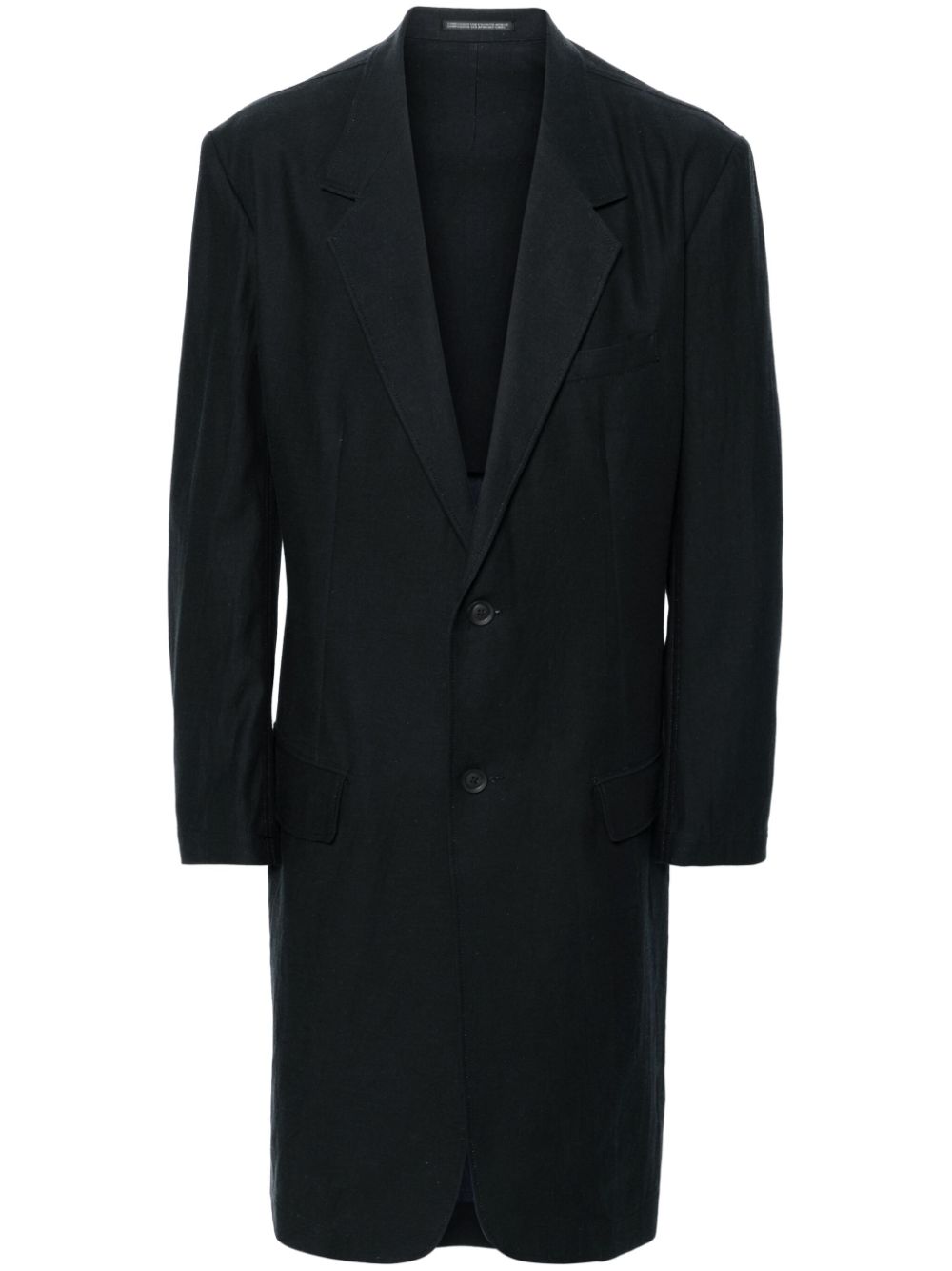 Graphic-print coat - Black