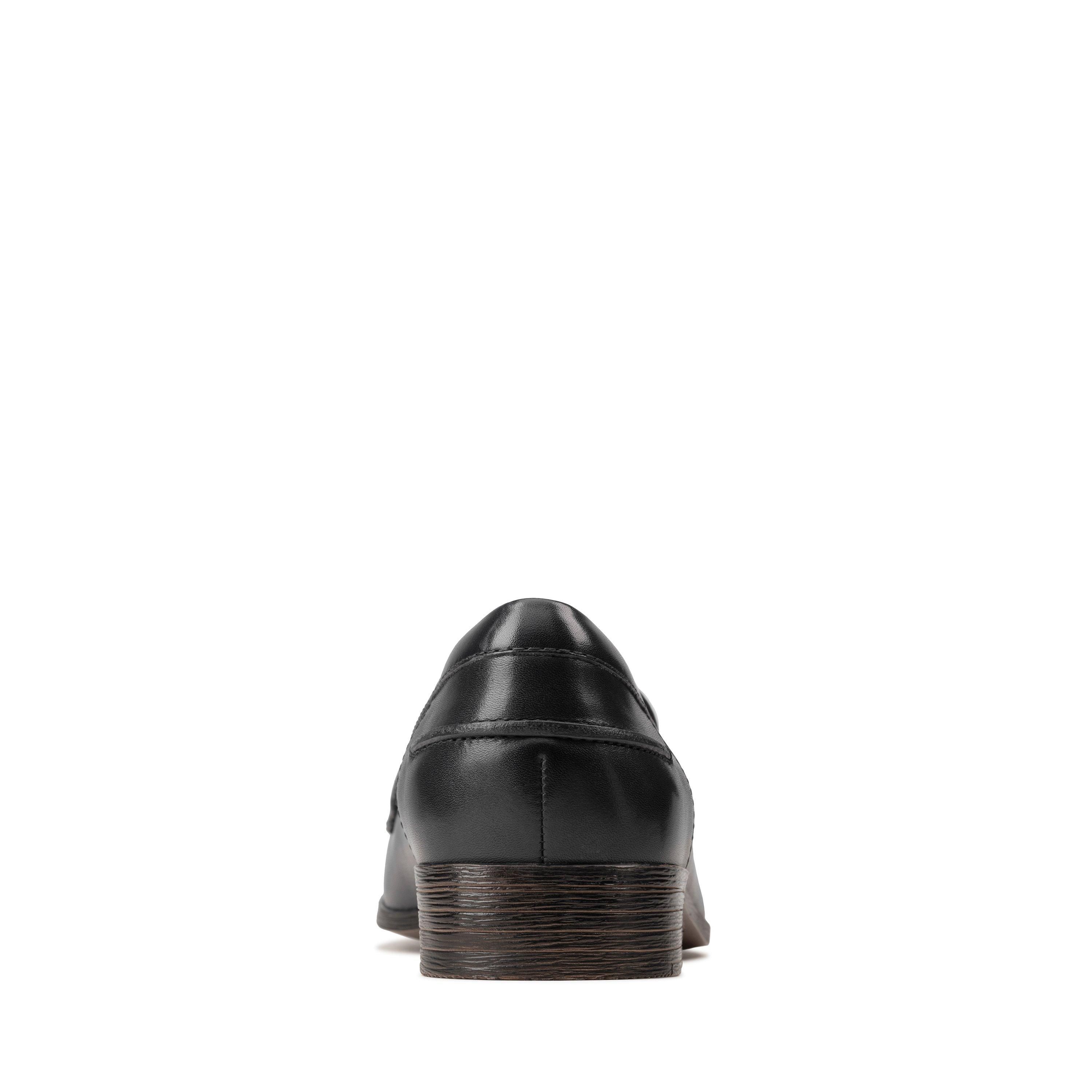 Clarks Hamble Loafer Black Leather Loafers,slip On
