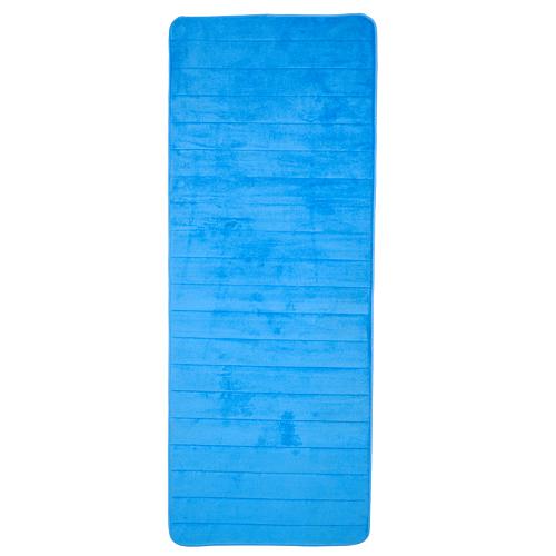 "Memory Foam Striped Extra-Long Bath Mat