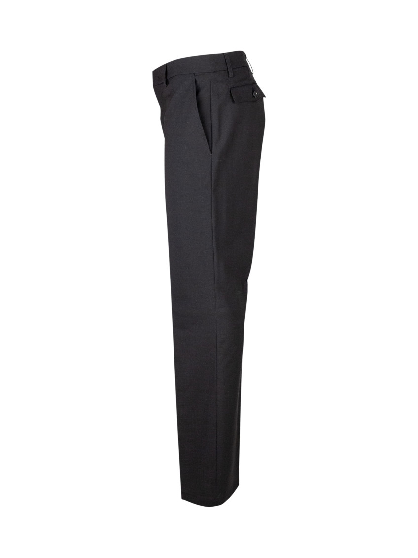 Black Tailored Chino Trousers