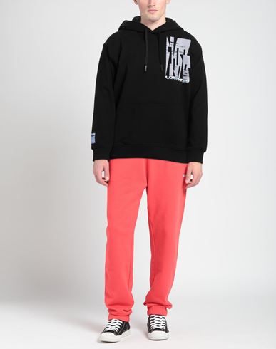 Man Sweatshirt Black Size XL Cotton, Polyester, Elastane