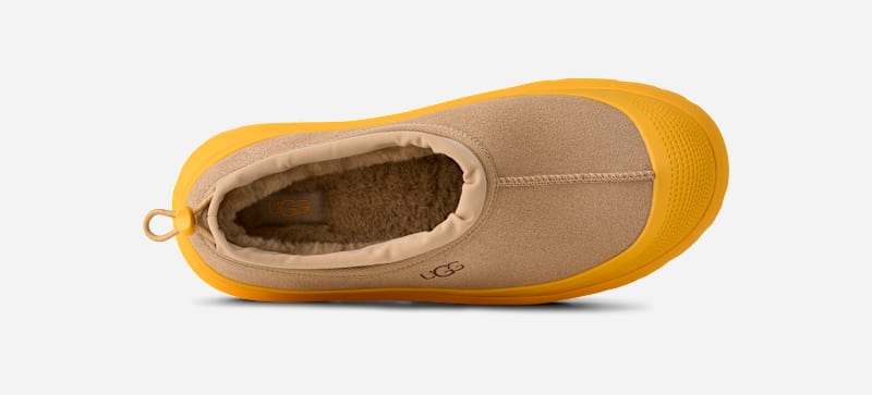 ® Men's Tasman Weather Hybrid Suede Clogs Cold Weather Boots in Mustard Seed/Summer Wheat