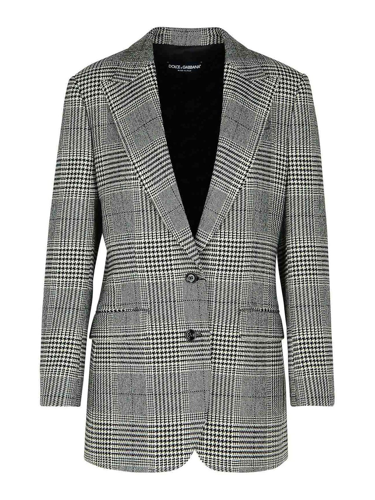 Grey Virgin Wool Blend Blazer