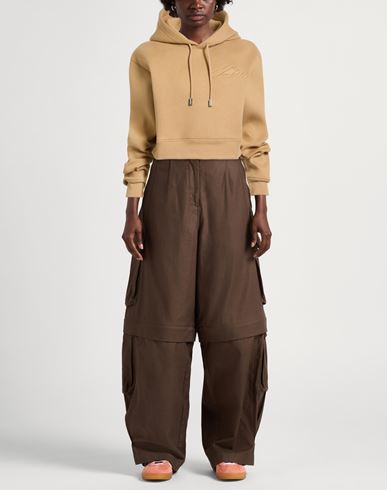 Icon Woman Sweatshirt Sand Size XS Cotton, Polyurethane