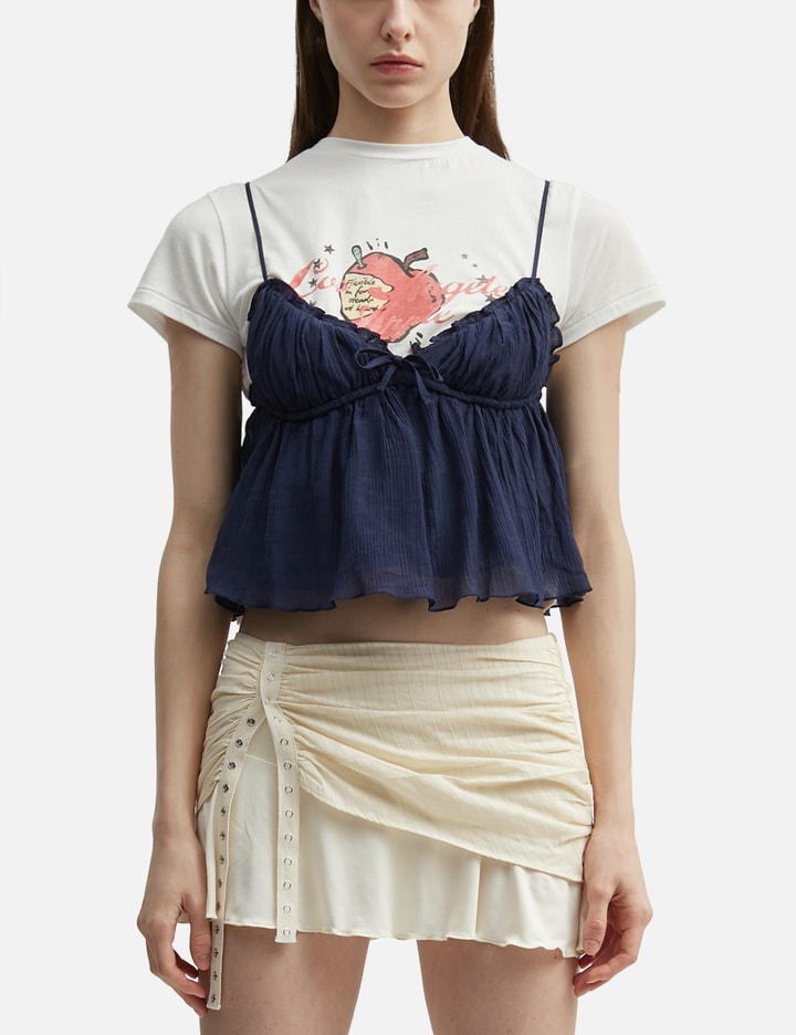 Shirred Crinkle Bustier