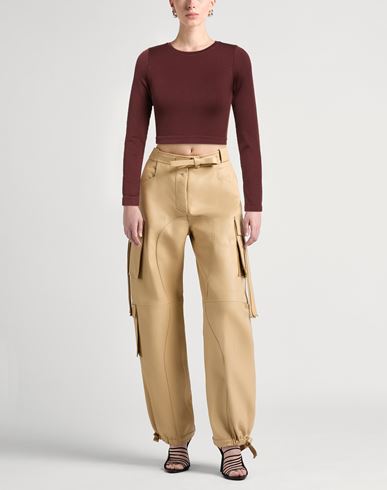 Woman Top Chocolate brown Size 1 Polyester, Elastane
