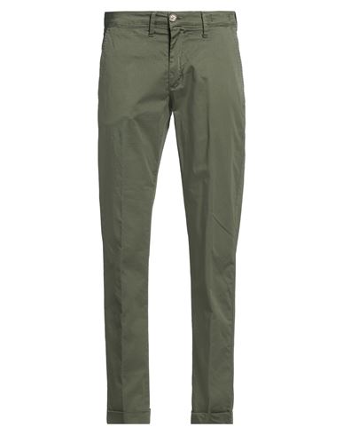 Man Pants Military green Size 28 Cotton, Elastane