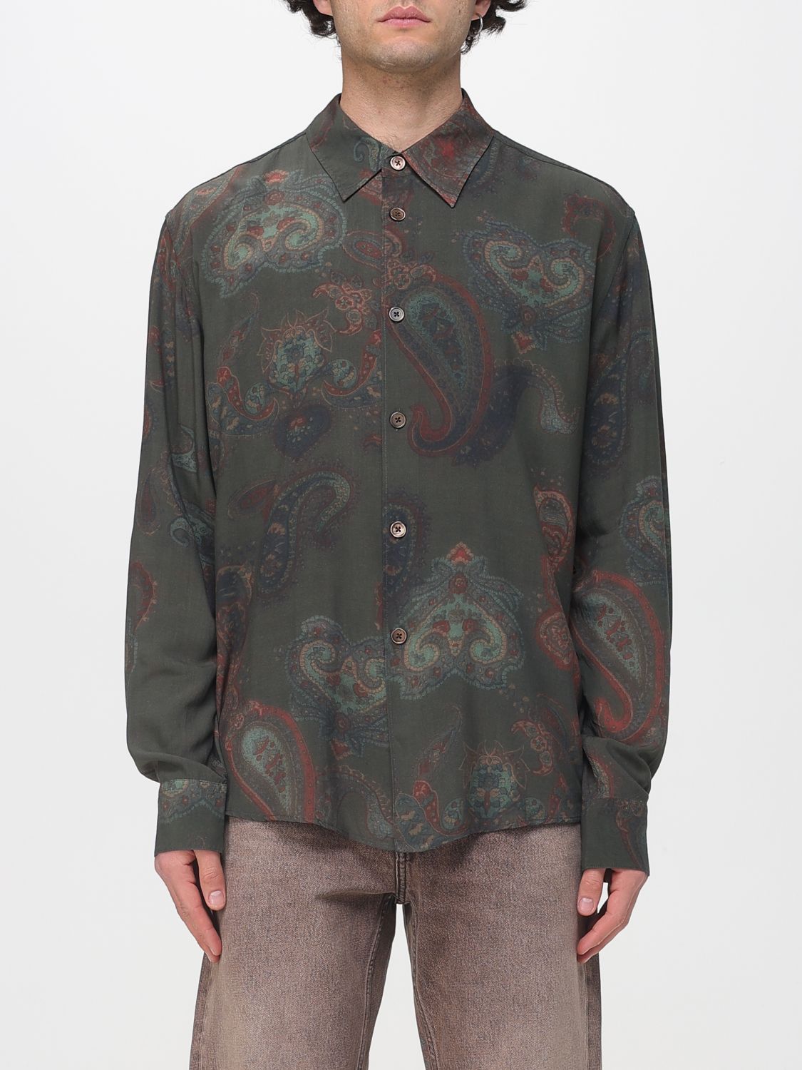 Shirt Men color Green
