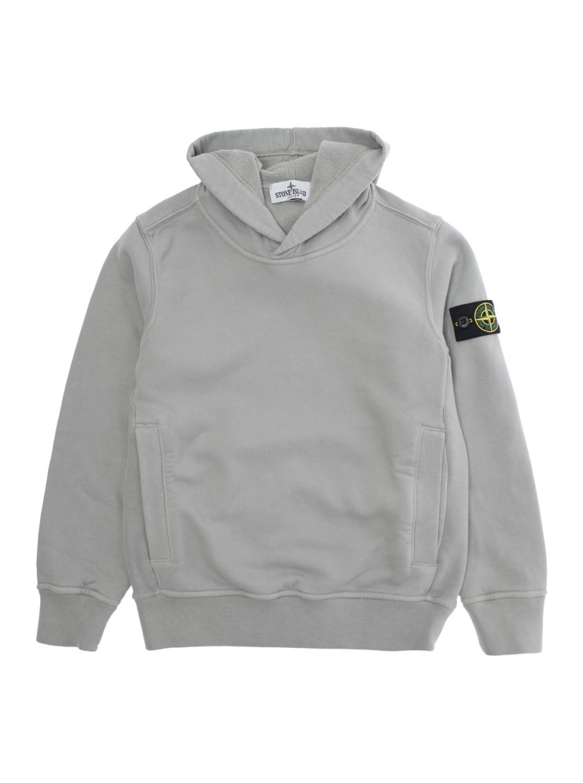 Boys Grey Logo Hoodie
