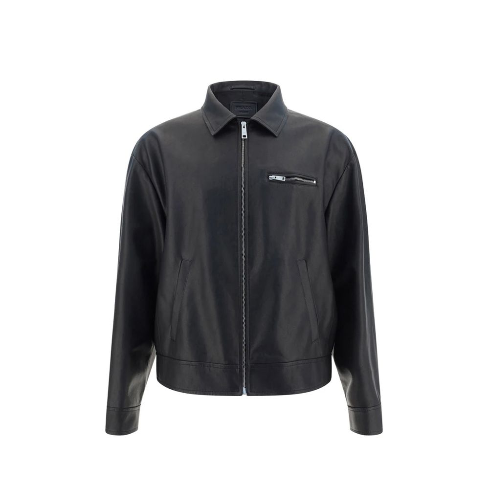 Lamb Leather Jacket — Black