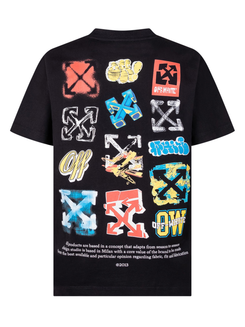 Kids Black Graphic T-Shirt