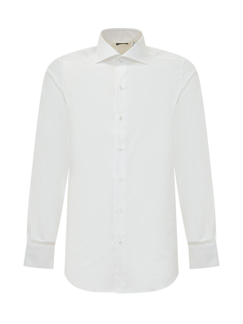 White Regular Solid Shirt
