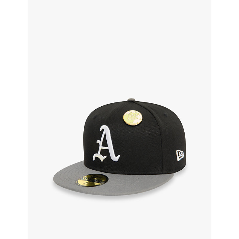 Mens Black 59fifty Oakland Athletics Cotton-twill Baseball Cap