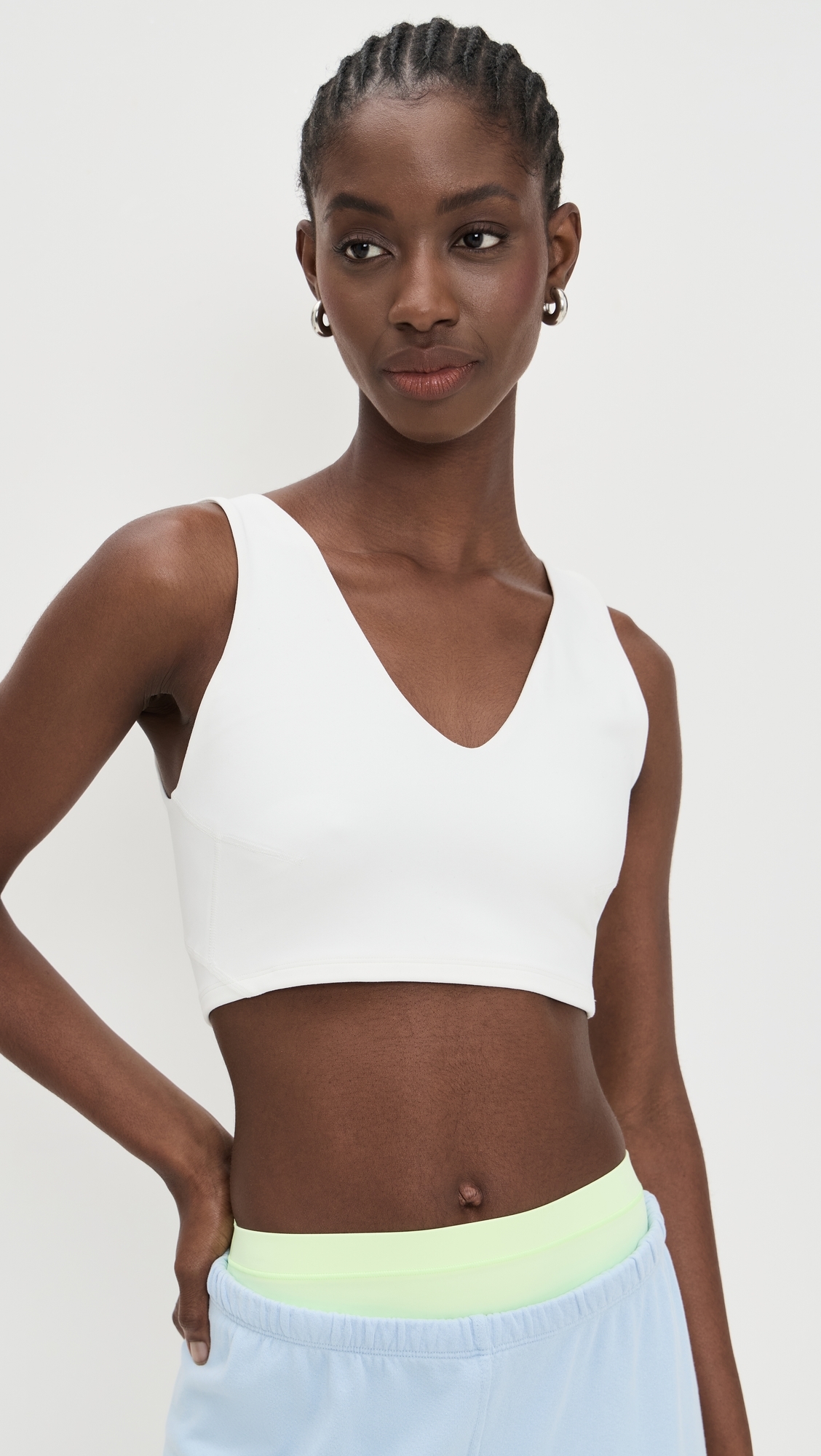 Never Better Crop Cami White